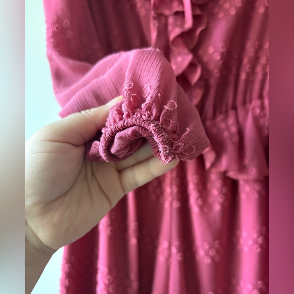 Zara Pink Ruffled Jumpsuit - Picture 4 of 6
